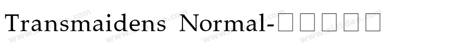 Transmaidens Normal字体转换